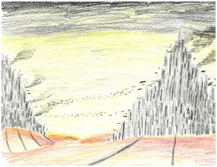 A sci-fi hive city A sci-fi hive city